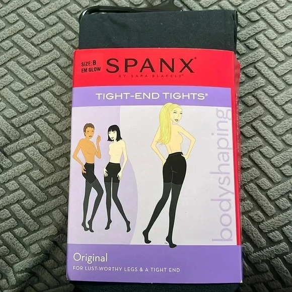 NWT Spanx tight end tights size B color “Em Glow”- gray - Picture 1 of 2